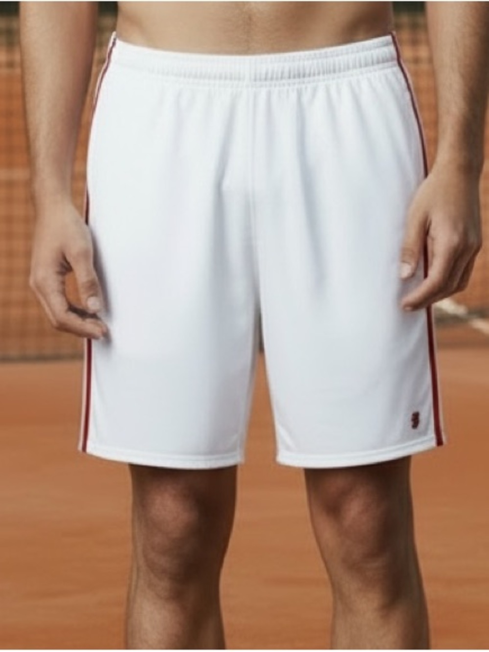NWT S Prince Men’s Colorblock Woven Tennis Short White Athletic Shorts